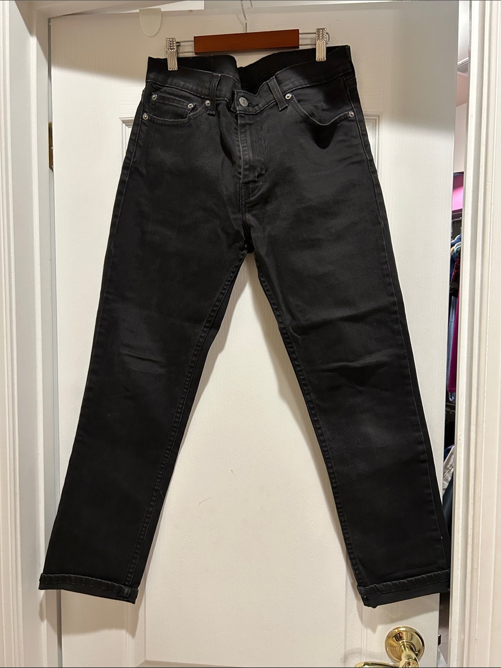 Men’s Levi's Slim Straight Black Jeans